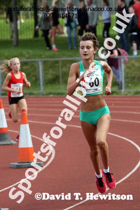 Girls under-13s, Northern Road Relays, Blackpool. Photo: David T. Hewitson/Sports for All Pics